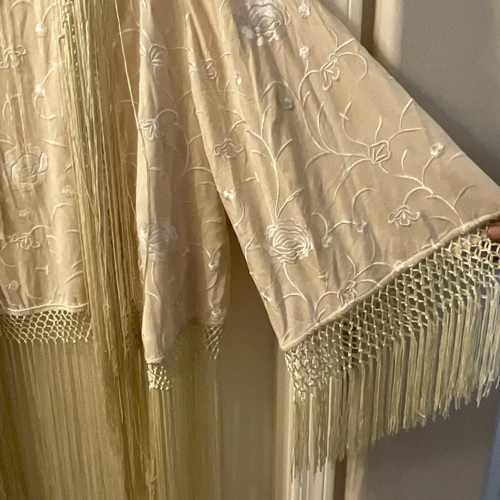 Free People London Nights Piano Duster in Ivory NWT OS